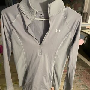 Under Armour Women's Light Gray Long Sleeve Top